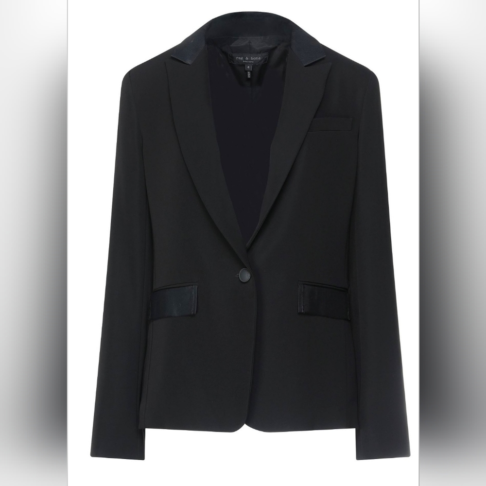 Rag & Bone Black Suit Blazer Jacket. Size 6